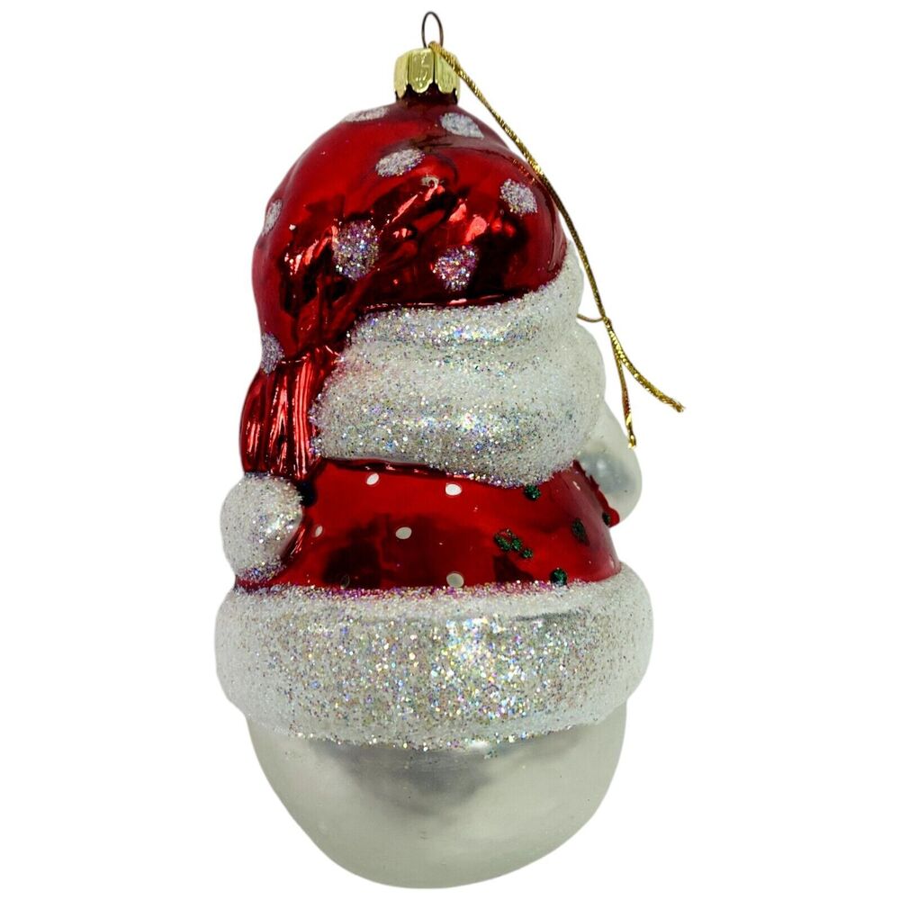 European Style Blown Glass Christmas Tree Ornaments Santa Claus Snowman Holiday - Picture 4 of 16